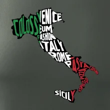 Mapy - názvy měst - Italie