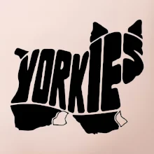 Jorkšírský teriér - Yorkie - Nápis v těle