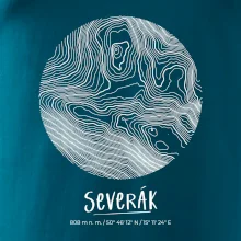 Severák - vrstevnice v kruhu