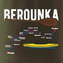 Mapa řeky Berounky