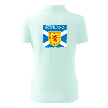 Skotská vlajka s erbem lva