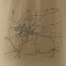 Černobílá mapa Cerhovice 267 61