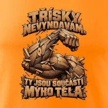Třísky nevyndavám ty jsou součástí mýho těla - dřevěná paže
