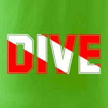 Dive nápis vlajka