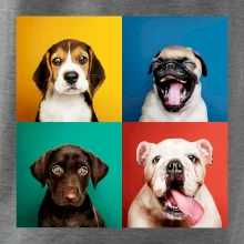 Psi štěňata koláž