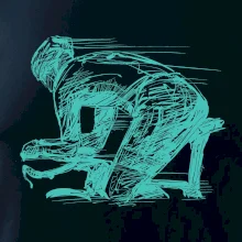 Silniční cyklista zadek