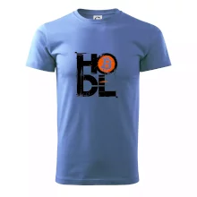 Hodl velký nápis a logo BTC