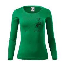 Kreslený rybář na pařezu