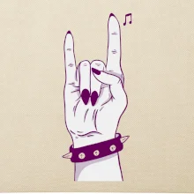 Rocková ruka dámská