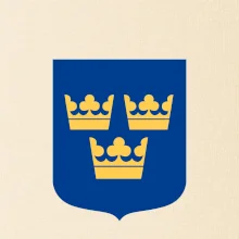 Švédský znak tři korunky velký