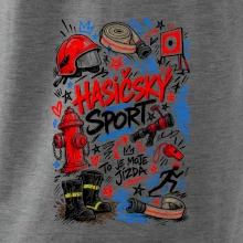 Hasičský sport - kreslené vybavení a terč