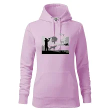 Lovec a ohař v lese