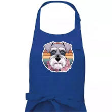 Knírač - fenka a květiny