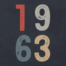 Vintage číslice 1963