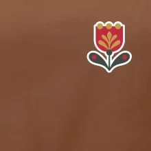 Folklor na prsu tulipán