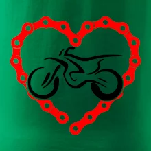 Moto srdce řetěz - enduro