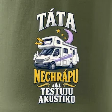 Táta nechrápu testuju akustiku rodinná alkovna