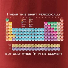 I wear this shirt periodically but only when I'm in my element
