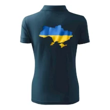 Ukrajina vlajka mapa