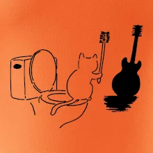 Kočka a kytara WC