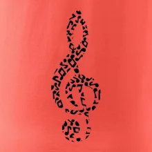 Houslový klíč z not