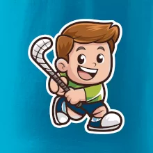 Ikona pozemní hokej kluk