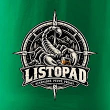 Listopadový štír v kompasu s whisky