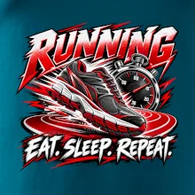 Běžecká bota se stopkami eat sleep repeat