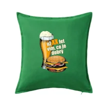 Pivo a burger vím co je dobrý