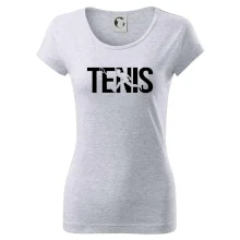 Tenis nápis silueta