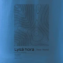 Lysá hora - vrstevnice v obdélníku