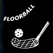 Floorball nápis šikmo