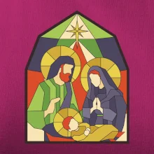 Vitráž - jesličky