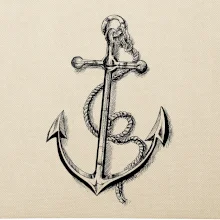 Kotva kreslená tužkou