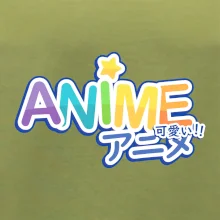 Anime nápis duhový