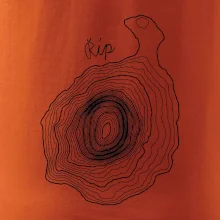 Říp - vrstevnice psací