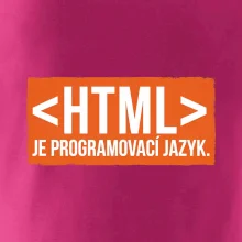 HTML JE PROGRAMOVACÍ JAZYK