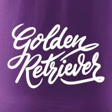 Golden retriever - nápis okrasný