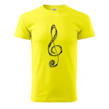 Houslový klíč kreslený