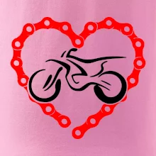 Moto srdce řetěz - enduro