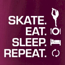 Eat sleep skate - lední bruslení