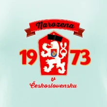 Narozena v Československu - Přelepený znak 1973