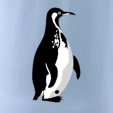 Tučňák černobílý z boku