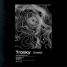 Trosky - vrstevnice v obdélníku
