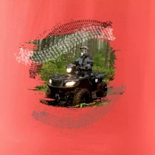 ATV čtyřkolka v lese