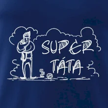 Kreslený nápis super táta
