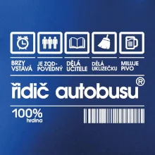 Čárový kód řidič autobusu Čárový kód řidič autobusu