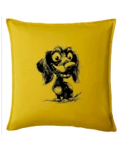 Černobílá karikatura jezevčík