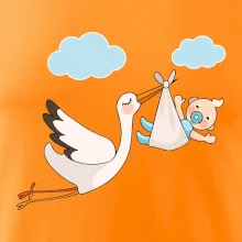 Čáp čekáme miminko - kluk