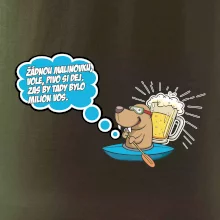 Žádnou malinovku, ale pivo